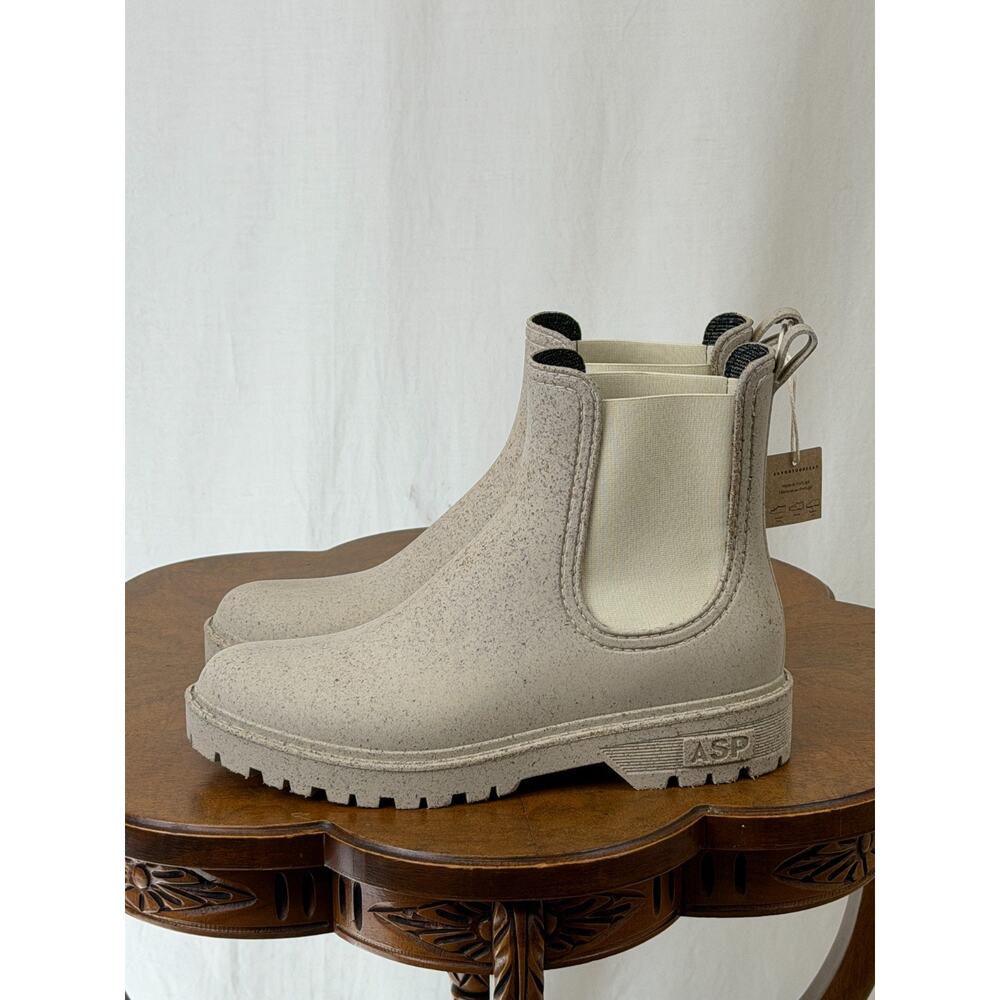 NIB Bos & Co Asportuguesas CORK Chelsea Ankle Pull On Boot Oatmeal EU 40 #0374 - Picture 4 of 7
